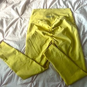 ECHT yellow workout leggings